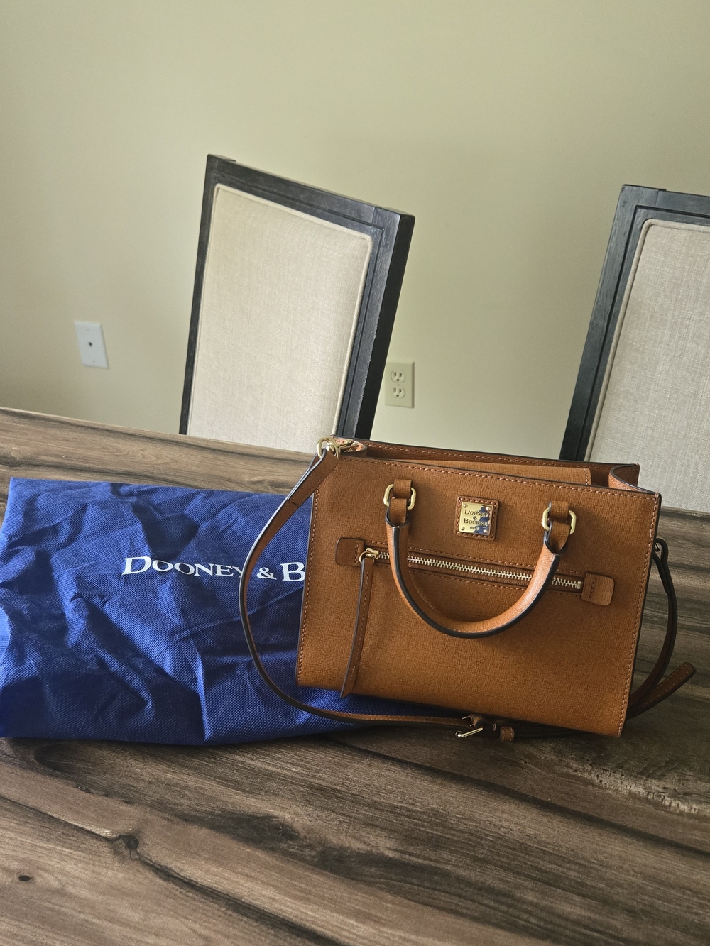 Dooney & Bourke Leather Satchel in Brown